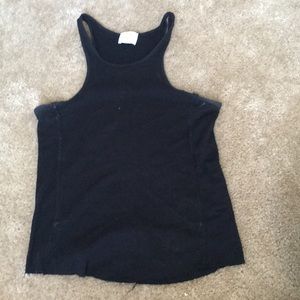 Black tank top